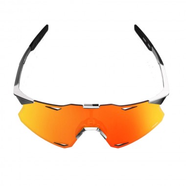 100PERCENT HYPERCRAFT SUNGLASSES BLK CHROME/HIPER RED MIRR LENS