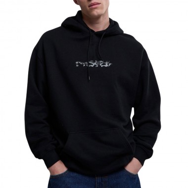 MISFIT ERASER HEAD HOODIE SOLID BLACK