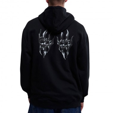 MISFIT ERASER HEAD HOODIE SOLID BLACK