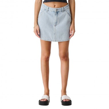 MISFIT HEAVENLY PEOPLE MINI SKIRT WASHED BLUE