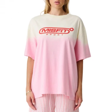 MISFIT GLORY SPORT OS W TEE PINK TIE DYE