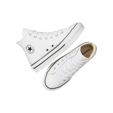 CONVERSE CHUCK TAYLOR ALL STAR EVA LIFT LTH K SHOES WHT/IVR/BLK