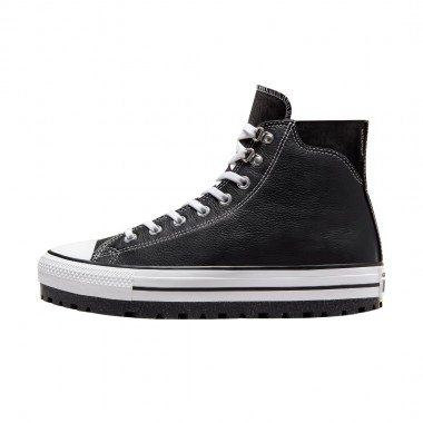 CONVERSE CHUCK TAYLOR ALL STAR CITY TREK BOOTS BLK/WHT/SLVR