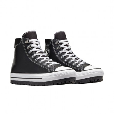 CONVERSE CHUCK TAYLOR ALL STAR CITY TREK BOOTS BLK/WHT/SLVR