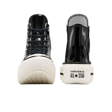 CONVERSE CHUCK TAYLOR ALL STAR LFT D-STK LT PLATFRM BLK/EGR/BLK
