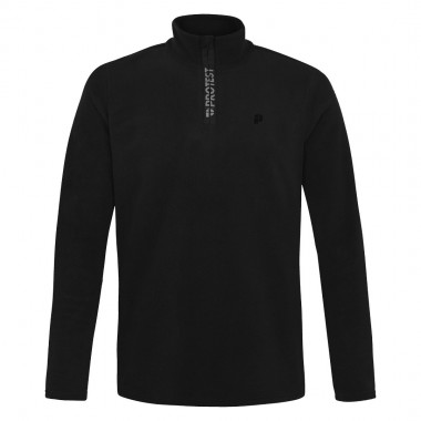 PROTEST PRTREPERFECTO 1/4 ZIP ACTIVE TOP TRUE BLACK