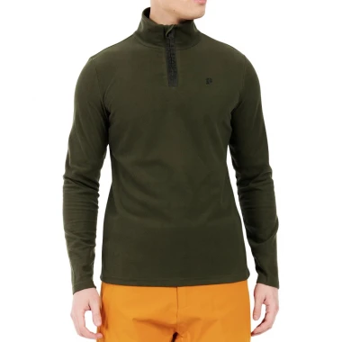 PROTEST PRTREPERFECTO 1/4 ZIP ACTIVE TOP KALE GREEN