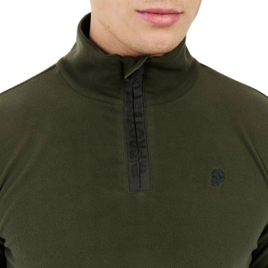 PROTEST PRTREPERFECTO 1/4 ZIP ACTIVE TOP KALE GREEN