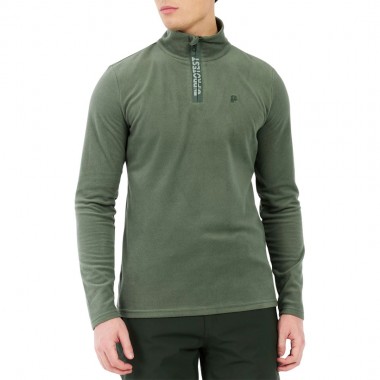 PROTEST PRTREPERFECTO 1/4 ZIP ACTIVE TOP ASPEN GREEN