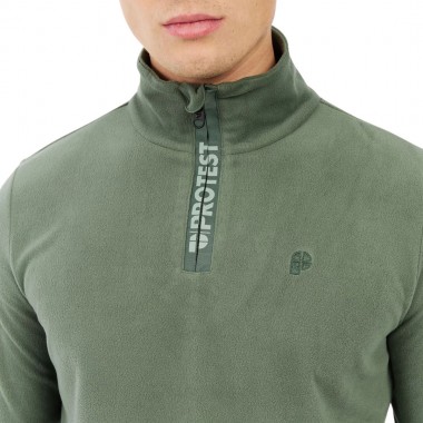 PROTEST PRTREPERFECTO 1/4 ZIP ACTIVE TOP ASPEN GREEN