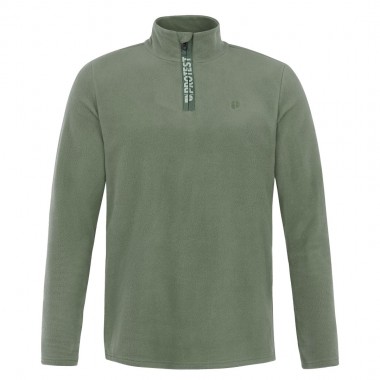 PROTEST PRTREPERFECTO 1/4 ZIP ACTIVE TOP ASPEN GREEN