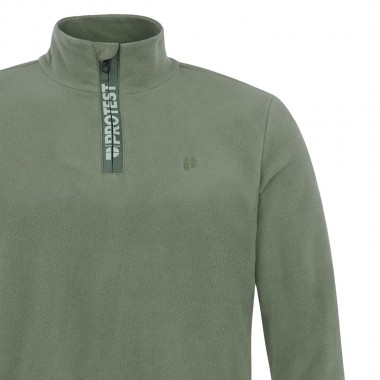 PROTEST PRTREPERFECTO 1/4 ZIP ACTIVE TOP ASPEN GREEN