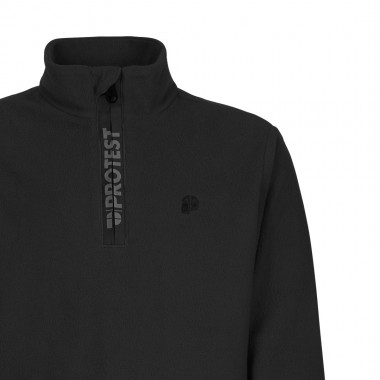 PROTEST REPERFECTY JR 1/4 ZIP K ACTIVE TOP TRUE BLACK