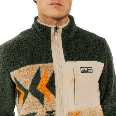 PROTEST PRTDON OUTDOOR FULL ZIP FLEECE KALE GREEN