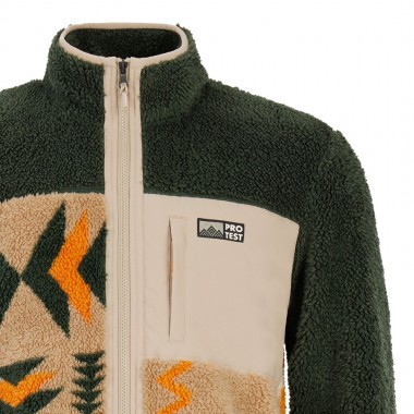PROTEST PRTDON OUTDOOR FULL ZIP FLEECE KALE GREEN