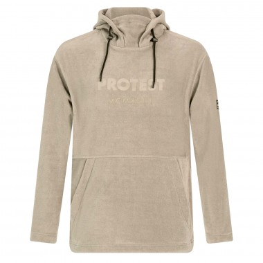PROTEST PRTDESTIN FLEECE HOODIE BAMBOOBEIGE