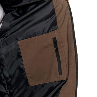 RIP CURL FADE OUT CORD PUFFER JACKET CHOCOLATE