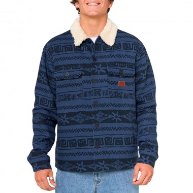 RIP CURL BELLS SHERPA JACKET LIGHT NAVY