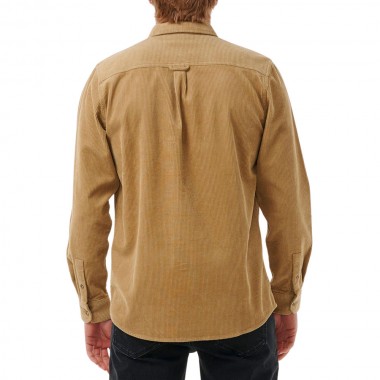 RIP CURL CLASSIC SURF CORD LS SHIRT DARK KHAKI