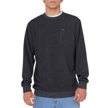 RIP CURL GRID CREW BLACK MARLE