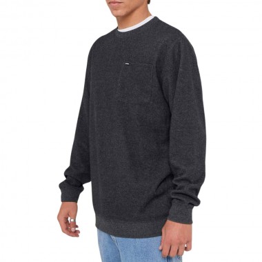 RIP CURL GRID CREW BLACK MARLE