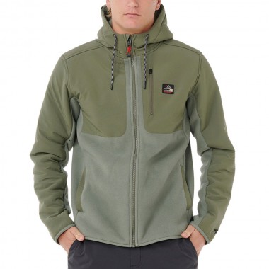 RIP CURL ANTI SERIES SEARCH ZIP FLEECE CACTUS GREEN
