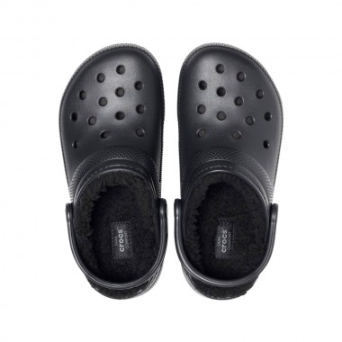 CROCS CLASSIC LINED CLOGS BLACK/BLACK