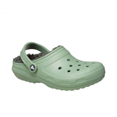 CROCS CLASSIC LINED CLOGS MOSS/MULTI