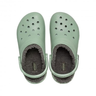 CROCS CLASSIC LINED CLOGS MOSS/MULTI
