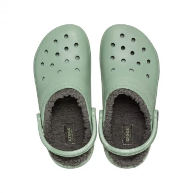 CROCS CLASSIC LINED CLOGS MOSS/MULTI