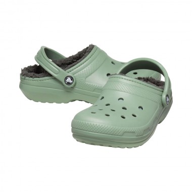 CROCS CLASSIC LINED CLOGS MOSS/MULTI