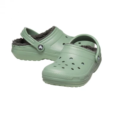 CROCS CLASSIC LINED CLOGS MOSS/MULTI