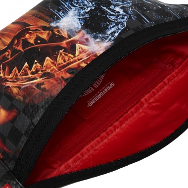 SPRAYGROUND FIRE & ICE SHARK SAVVY CROSSBODY BAG