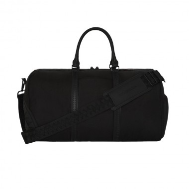 SPRAYGROUND PRINTED ZIPPER SHARK DUFFLE BAG