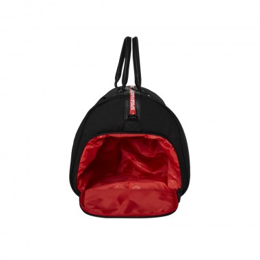 SPRAYGROUND PRINTED ZIPPER SHARK DUFFLE BAG
