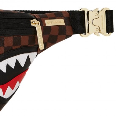 SPRAYGROUND SAWTOOTH SHARKS IN PARIS SAVVY CROSSBODY BAG