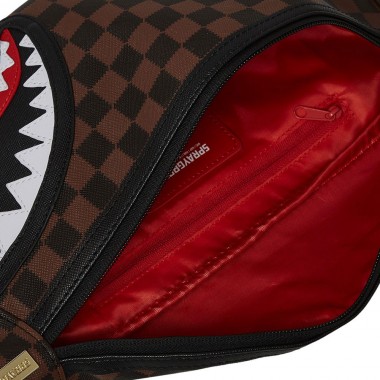 SPRAYGROUND SAWTOOTH SHARKS IN PARIS SAVVY CROSSBODY BAG