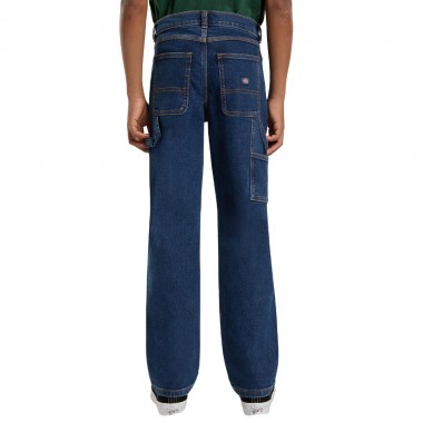 DICKIES BOYS DENIM CARPENTER K PANTS MID WASH