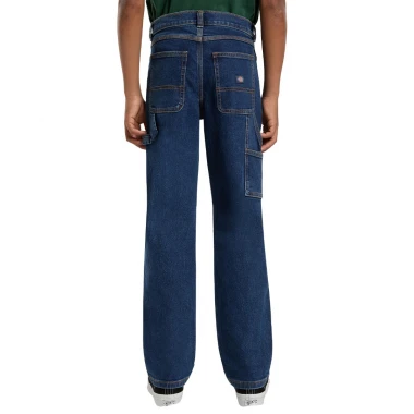 DICKIES BOYS DENIM CARPENTER K PANTS MID WASH