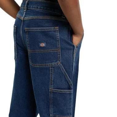 DICKIES BOYS DENIM CARPENTER K PANTS MID WASH