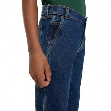 DICKIES BOYS DENIM CARPENTER K PANTS MID WASH