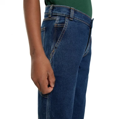 DICKIES BOYS DENIM CARPENTER K PANTS MID WASH