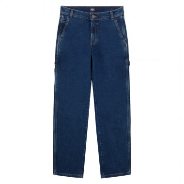 DICKIES BOYS DENIM CARPENTER K PANTS MID WASH