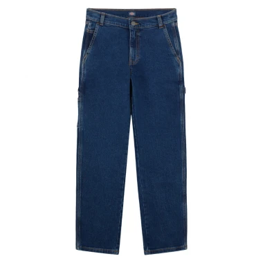 DICKIES BOYS DENIM CARPENTER K PANTS MID WASH