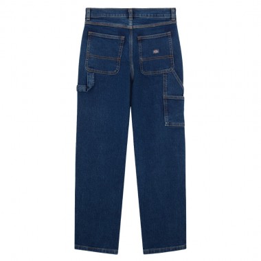 DICKIES BOYS DENIM CARPENTER K PANTS MID WASH