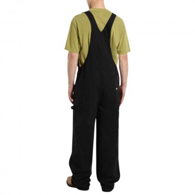 DICKIES CANVAS BIB BLACK