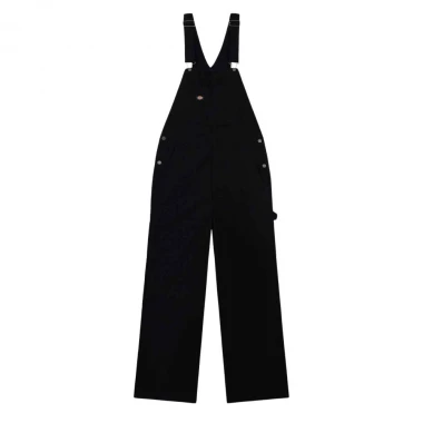 DICKIES CANVAS BIB BLACK