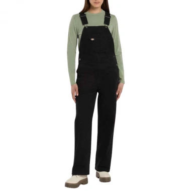 DICKIES CANVAS W BIB BLACK
