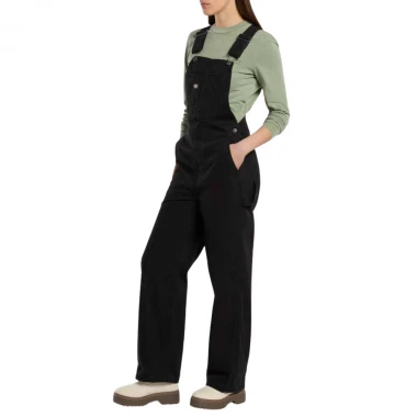 DICKIES CANVAS W BIB BLACK