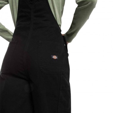 DICKIES CANVAS W BIB BLACK